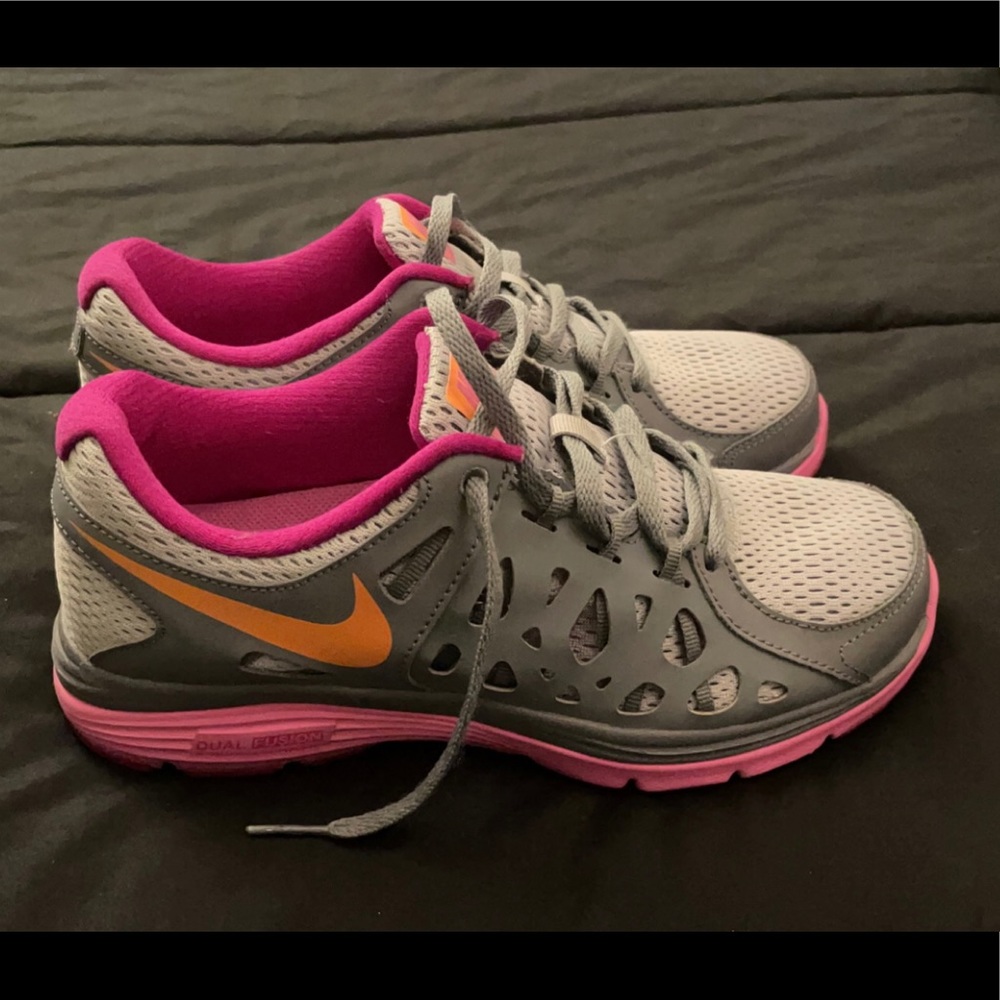 Nike Women’s Sneakers (6.5) - Pink and Gray, Like New